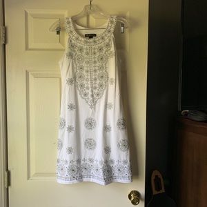 INC white sequined dress size small